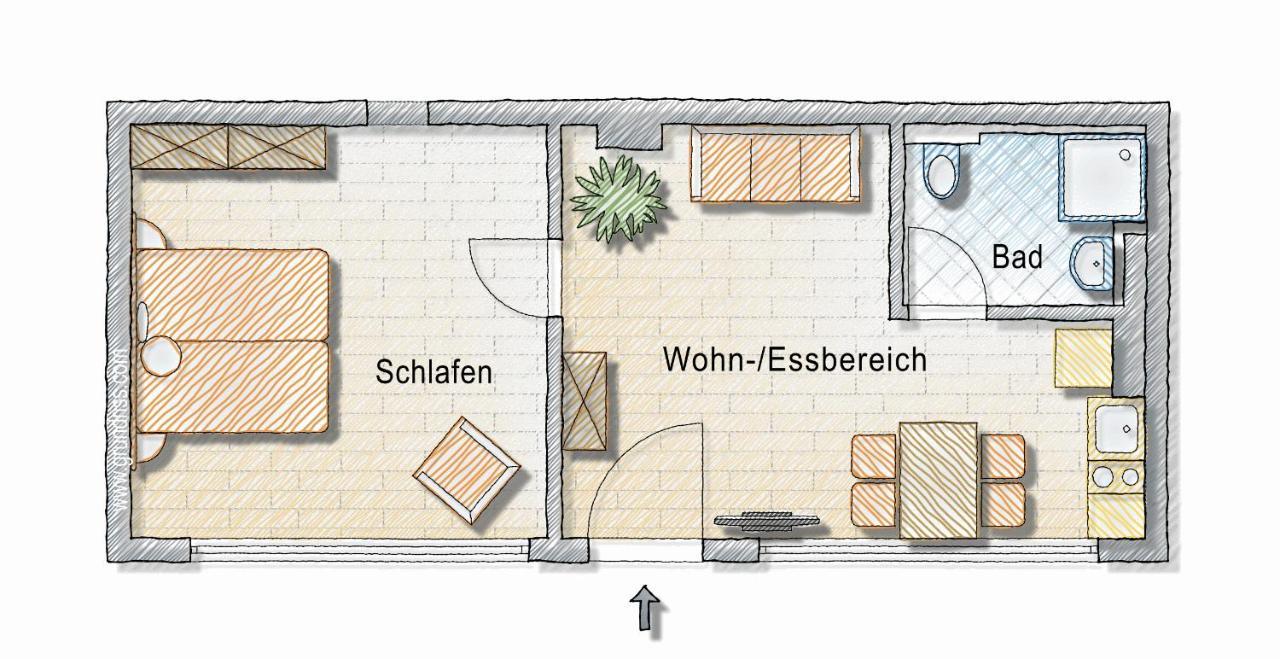 Apartment 2-zimmer-appartment In Top-city-lage Mit Parken Und Klimaanlage Nuremberg